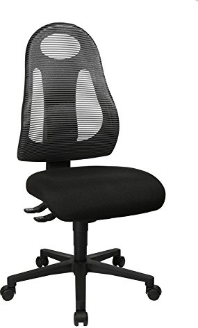 Topstar Free Art, ergonomischer Bürostuhl, Schreibtischstuhl, Stoff, Dunkelgrau/Schwarz | Made in Germany | Ergonomisch | Drehstuhl, Schreibtischstuhl | höhenverstellbar | Geprüfte Sicherheit nach GS-Intertek