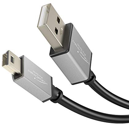 KabelDirekt – Câbles Mini USB 2.0 – 1m – (câbles de données et de Chargement High Speed, conviennent pour Les disques durs, appareils Photo, appareils de Navigation, noir/space grey)