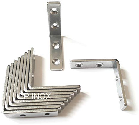 Geodreieck, 46 x 46 mm, Edelstahl A2, Dicke 3 mm, 10 Stück