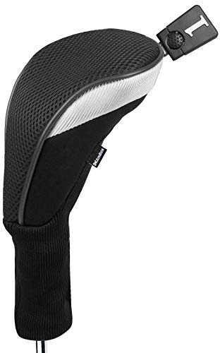 Andux Golf 460cc Drivers Club Head Covers Long Neck Black