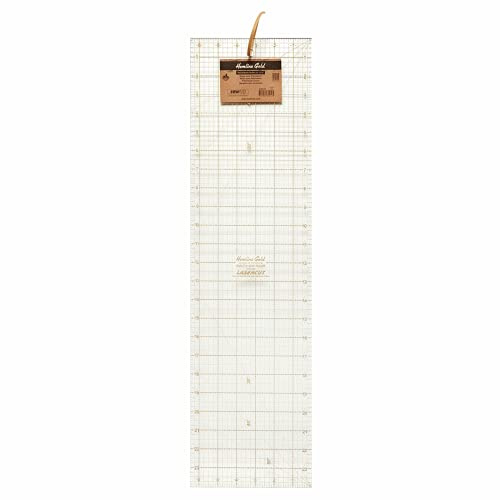 Tacony Hemline Gold Quilt-N-Sew Ruler-24X6.5 -4188HG