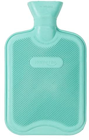 HomeTop Premium Classic Rubber Hot Water Bottle (2 Liters, Mint Green)