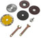 8Pcs Drill To Cutting Kit, Multifunction Electric Drill To Angle Grinder Conversion Accessories With Cuttoff Wheel Polishing Grinding Disc, For Wood Metal Tile