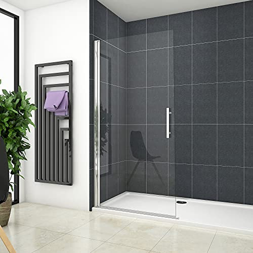 Walk in 1 hojas Abatible 6mm vidrio templado con tratamiento antical,81x195 cm