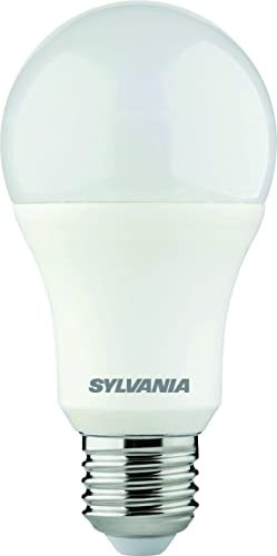 SYLVANIA LED-Lampe, E27 Sockel, 1521 Lumen, daylight (6500 Kelvin), 13 Watt Leistung, 15000h Lebensdauer, 60mm Durchmesser, 108mm Länge, Weißer Birnen Kolben, 1er Pack