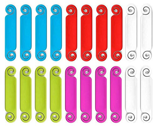 Zunedhys 20 Pcs Cable Tags Tags Multicolor Cable Labels Cord Identification Tags for USB Computer Phone Charger