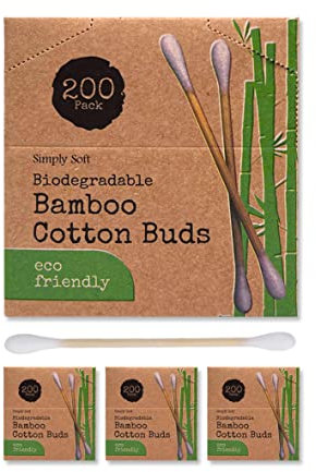 600 cotons-tiges en bambou (3 x 200)