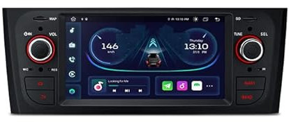 Estock1 COMPATIBILE per Fiat Grande Punto 6.1 inch Android 11 2GB/32GB Car Stereo Navigation System With Built-in DSP and CarPlay and Android Auto Custom Fit for Fiat
