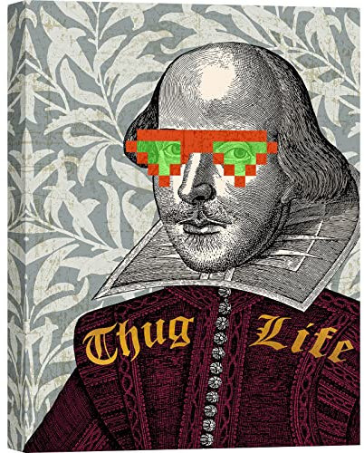 ART PRINT CAFE' – Pop Art Bilder auf Leinwand - Matt Spencer, William (Shakespeare) - 40x60 cm