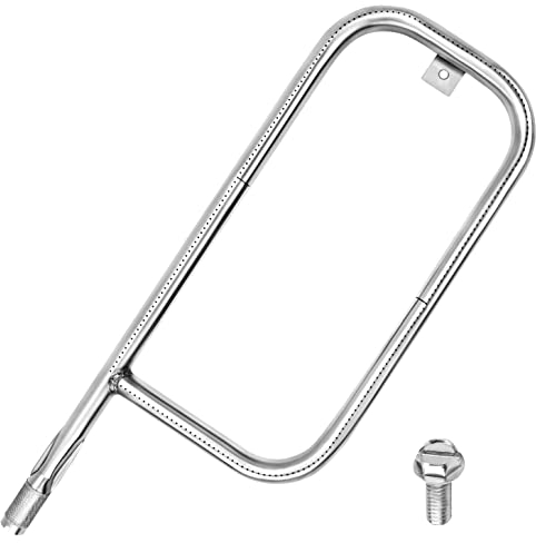 GGC 41862 Grill Burner Tube for Weber Q200 Q220 Q2000 Q2200 Series Grills, Stainless Steel 60041/69956 Grill Burner Tube Set Replacement Parts for Weber 396000 396001 396002 566002 53060001
