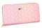 Kunstleder Damen Geldbörse/Geldbeutel/Portemonnaie/Portmonaise/Geldtasche/Portmonee (Design 1 / Rosa)