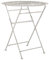Balkontisch französisch für 2 Personen Metall weiß rund 70 cm Antik-Optik Stiffe