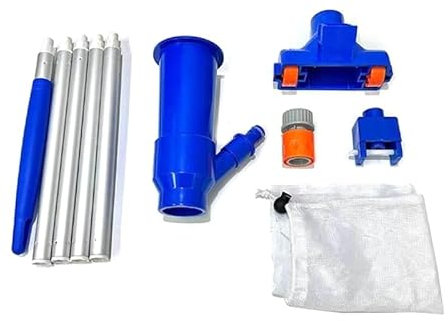 WUURAA Aspirateur Piscine Portable pour Piscine Hors Portable Nettoyeur À Jet Piscine Kit Nettoyage Piscine À Ventouse Aspirateur Piscine Outil Nettoyage Piscine Équipement Nettoy