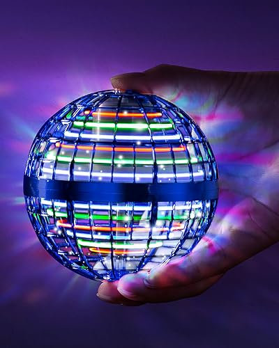 Upgraded 2024 Flying Orb Toy, 360° Rotating Boomerang Hover Ball with Magic LED Light, Toys for 12+ Year Old Boys & Girls