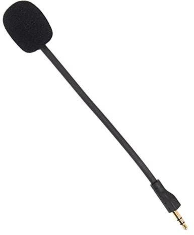 Annadue Abnehmbares Spielmikrofon mit Flexiblem Arm für G PRO G PRO X, 3,5 Mm Drehbarer Vergoldeter Stecker, Rauschunterdrückung