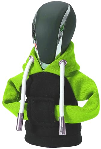 Lustiger Schalthebel-Hoodie, universeller Auto-Schaltknauf, Mini-Hoodie für Auto-Schalthebel, Auto-Inneneinrichtung, Zubehör, Dekorationen, Autodekorationen, Farbkontrast, Hoodie.