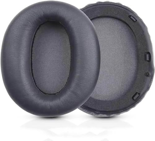 W820NB Earpads Replacement Protein Leather Ear Pads Cushions Cover Repair Parts Compatible with Edifier W820NB Hybrid Active Noise Cancelling Wireless Over-Ear Headphones (Titanium)