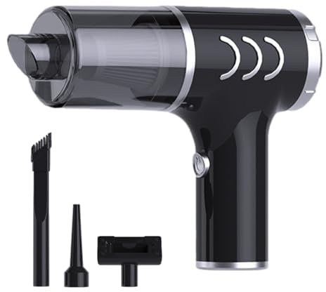 Staubsauger, Autostaubsauger mit 2400mAh Akku, Handstaubsauger Set, Kabelloser Handstaubsauger, 44000 U/min, Kompaktstaubsauger für Auto, Laptop, Tast