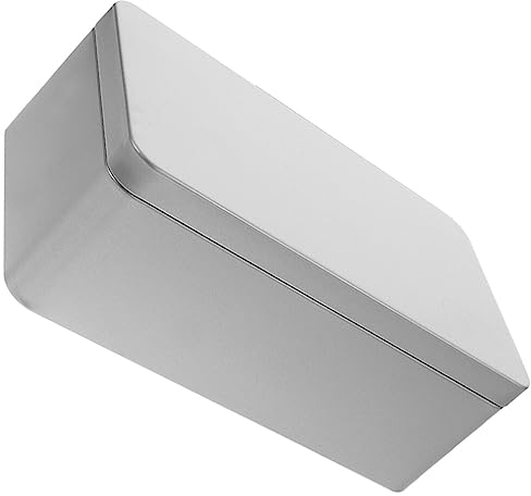 HOLIDYOYO Caja De Lata Vacía Rectangular Contenedores Caja De Lata De Metal Con Tapas Caja De Grande Latas De Galletas Caja De Dulces Latas De Té De Hojas Sueltas Almacenamiento De
