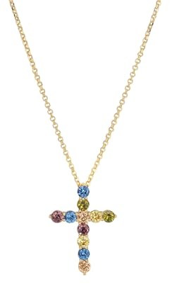 Sif Jakobs Jewellery Damen-Kette 925er Silber One Size, Gold, Mehrfarbig 32025554