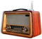 Old-fashioned 3-band Radio, USB TF AUX MP3 Classic Style Portable Stereo Player, Clear Playback Effect, Multiple Power Supply Methods