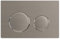 SPARES2GO Luxury Flush Plate Kit for Concealed Toilet Cistern Wall Hung Frame (Brushed Nickel, 245mm x 165mm)