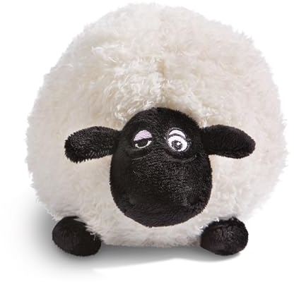 NICI Kuscheltier Shaun das Schaf Shirley 17cm weiß - Stofftier aus weichem Plüsch, niedliches Plüschtier zum Kuscheln und Spielen, für Kinder & Erwachsene - tolle Geschenkidee - 49188