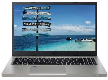 Acer Aspire Vero, écran IPS FHD 15,6 (1920 x 1080), 11e génération i5-1155G7 jusqu'à 4,50 GHz, 4 cœurs, 8 Go DDR4, 256 Go SSD, webcam, Wi-Fi 6, Windows 11 Home, gris, deux tapis de souris