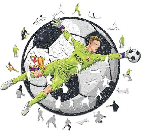 Iconic Puzzles - Barcelona, ​​​​TER Stegen, offiziell Lizenziertes Holzpuzzle, 100% nachhaltig, Geschenk für Erwachsene und Kinder, Größe S, 150 Teile