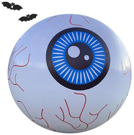 Decorazione gonfiabile per piscina di Halloween | Decorazione gonfiabile di Halloween con bulbo oculare - Gonfiabili di Halloween all'aperto, Fantasma di ragno di zucca, Decorazione per feste in giard