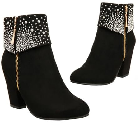 Holibanna Stivaletti Chic Cerimonia Con Per Matrimonio Ankle Booties Design e Comfort Ottimale