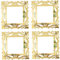 4PCS Decorative Light Switch Cover Plate Mirror 5.9'' Vintage Light Switch Cover Easy Setup Waterproof Decorative Outlet Covers for Switch Decor Home Decoration