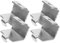BUGUUYO 4 Ganchos Metálicos Para Riel De Refrigerador Clips Para Estantes De Congelador