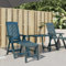 WKIEQACO Outdoor-Sitz, Sonnenliege, Sonnenliege, grüner Kunststoff