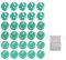 30pcs 16mm Standard 6 -Seiten -Würfel -Set, Impact Proof Plastic Lernspiel -Würfel für Brettspiele, Würfelspiele, Mathematikspiele und Bildungsspiele