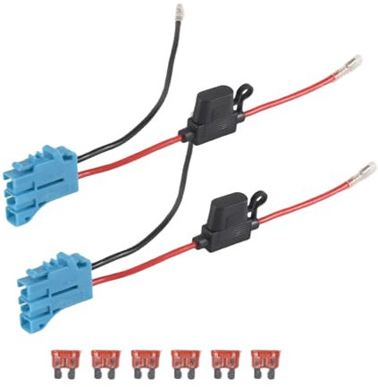 Gokelomg 2er-Pack 12 AWG Kabelbaumstecker für Peg-Perego 12 Volt SLA Batterie Aufsitzauto Spielzeug mit Sicherung
