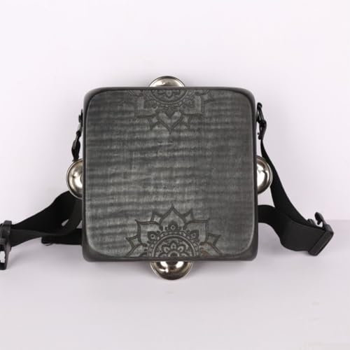 Cajon Drum Travel Cajon mit Multi-Tones Tragbare Box Drum mit Tragetasche/Instrumentengurt mit einzigartiger Klangresonanz (Braun)