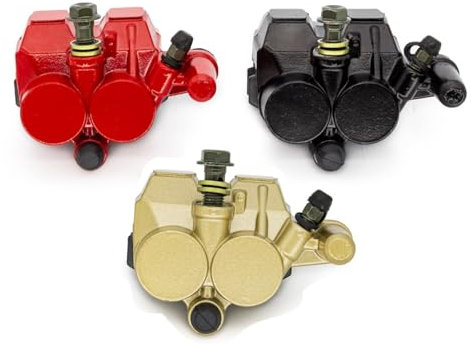 Pinza freno anteriore a disco for moto, pinza freno radiale, cilindro principale compatibile con Honda CA250 DD250(Black)