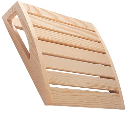 Jingmiger Kopfstütze aus Holz für Sauna – Nackenstützkissen, handgefertigt, für Sauna, Zubehör für Hamam, ergonomisches Design für Jugendliche und Erwachsene