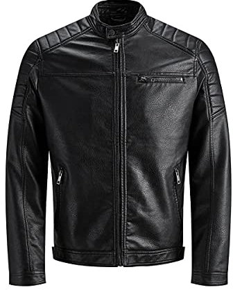 CAPISPALLA E GIACCHE Uomo JACK&JONES 12147218 ROCKY BLACK PU
