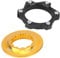 Keenso Bike Center Lock, Center Lock Adapter 6 Center Disc Brake Rotor Conversion Seat for Bicycle Mountain Bike(Black & Gold) Bicycles and spare partscenterlock adapter