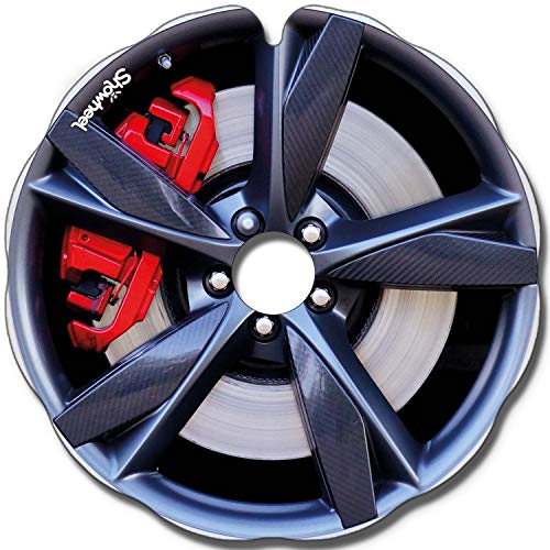 Flasque: Protège-Rayons Fauteuil Roulant (Paire) pour Main Courante de 47,50 à 48,50 cm de Diam. Extérieur, Fixation Ronde - Enjoliveur Jaguar