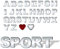 OXYEFEI DIY 3D Chrome ​Auto Emblem Aufkleber Alphabet Buchstaben Symbol Abzeichen Aufkleber Inkl. 26 Alphabete + 2 Symbol Metall Aufkleber Selbstklebenden für Laptop Motorrad (Silber-)
