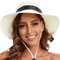 PINKGIRL Chapeau de Soleil en Paille pour Femme Été Bowknot Beach Chapeaux Pliables Protection UV UPF50+ (Beige)