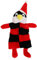 com-four® Hundespielzeug Pinguin - weiches Kauspielzeug - Quietschspielzeug-Puppe aus Plüsch - Heimtierbedarf Beißspielzeug - 9 Quietschstellen (1 Stück - Kleid - Pinguin)