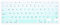 Boaulee Keyboard Skin Cover (Hellblau) - Silikon - Wasserfest & Staubdicht - MacBook Pro 13, 15, 17 & MacBook Air 13 Zoll