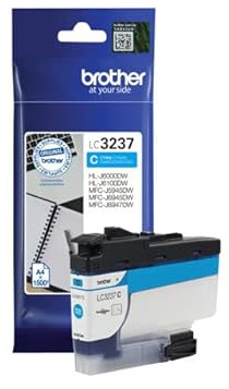 Brother LC3237C Original Ink Cartridge, Up to 1500 Pages, Cyan