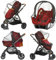 Zanzariera per passeggino per bambini - Design extra spazioso con doppia cerniera - Elastico per una vestibilità perfetta, adatta a marsupi, culla, passeggino e seggiolino auto