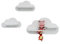 PsGreen 3er Wolken-Set Weiß passend/Kompatibel für Toniefiguren - Figuren halten auch Kopfüber