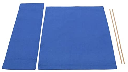 Outdoor-Stühle, Sitz- und Rückenlehne, Terrassenbezüge, Stuhlhussen, Stuhlhussen für Regiestuhl, Filmstuhl (blau)